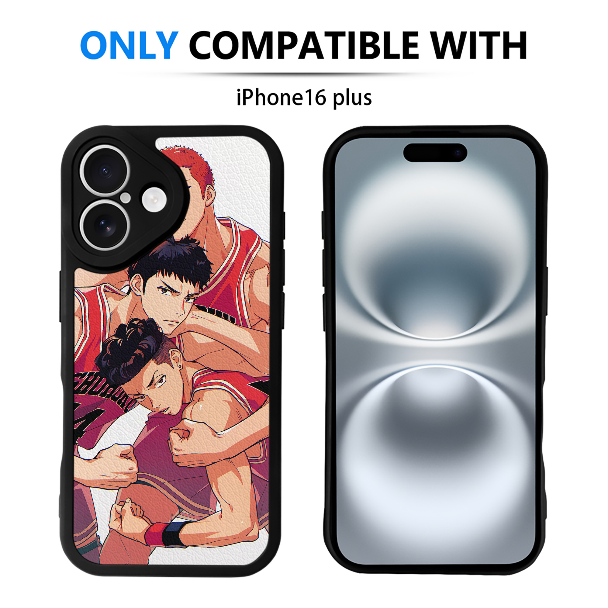 （画像用） SLAM DUNK／スラムダンク 【iPhone 16シリーズ対応】シリコンスマホケース（レザー調） 材質：シリコン